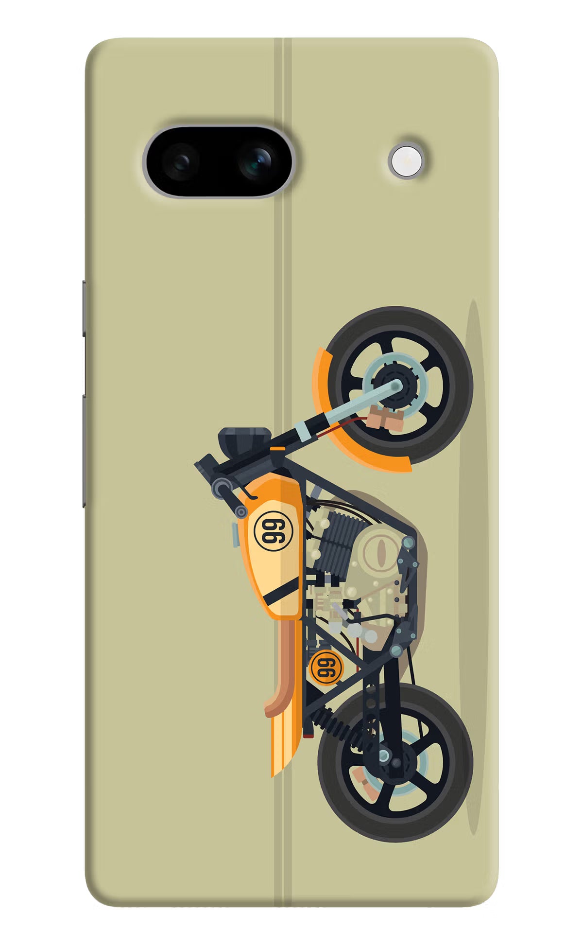 Vertical Speedster Google Pixel 7A Hard Case Back Cover by Casekaro