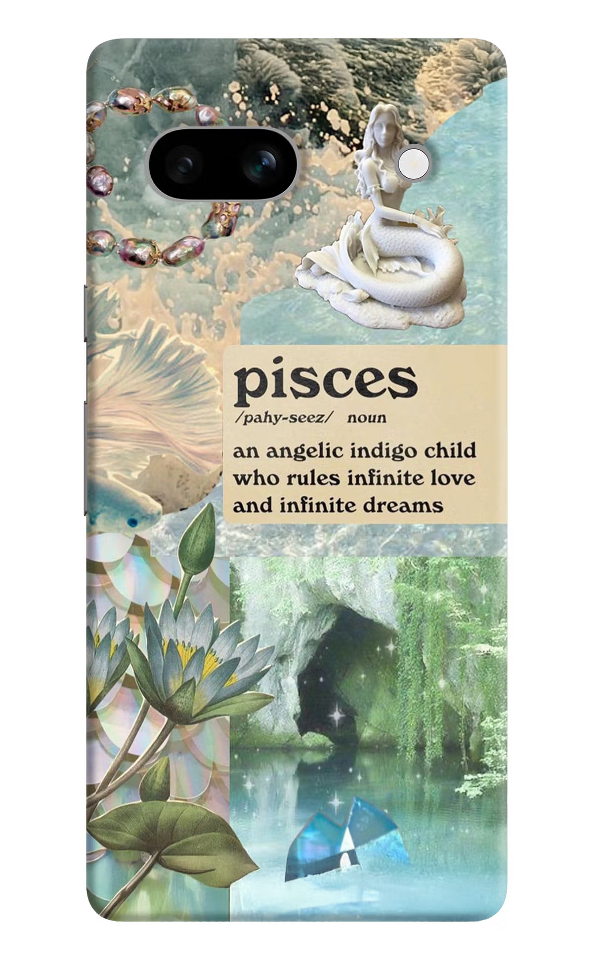 Pisces Zodiac Google Pixel 7A Hard Case Back Cover by Casekaro