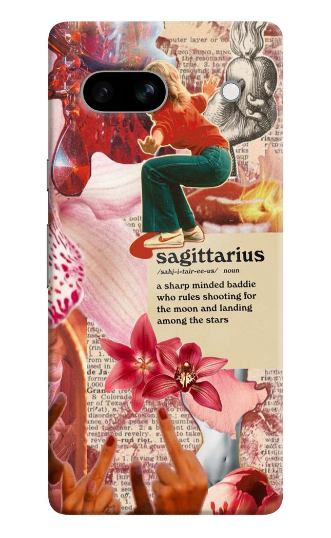 Sagittarius Zodiac Google Pixel 7A Hard Case Back Cover by Casekaro