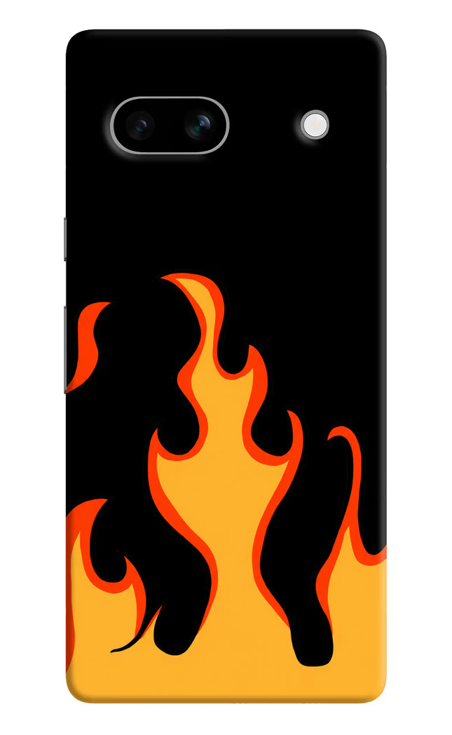 Fired Up – Black Google Pixel 7A Hard Case Back Cover by Casekaro