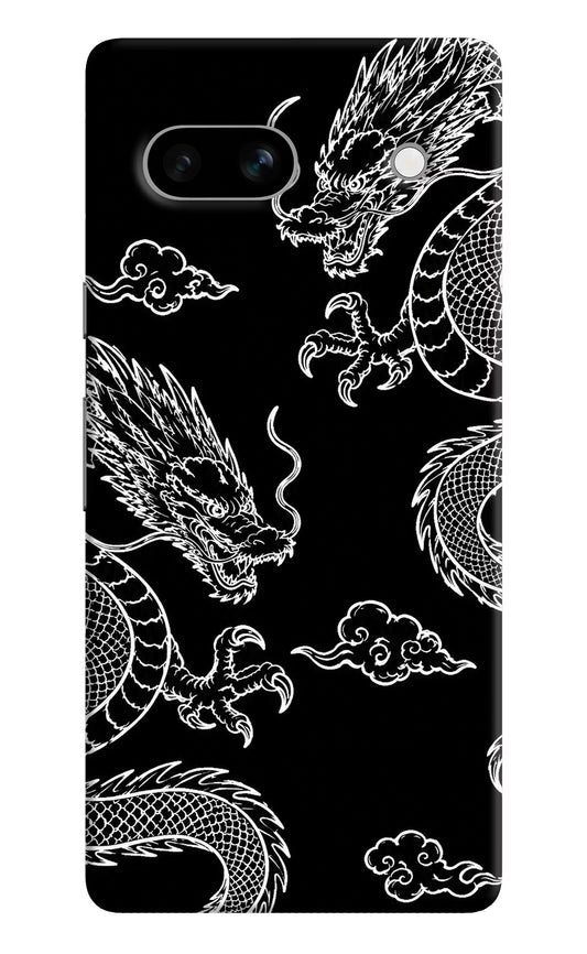 Twin Dragons Google Pixel 7A Hard Case Back Cover by Casekaro