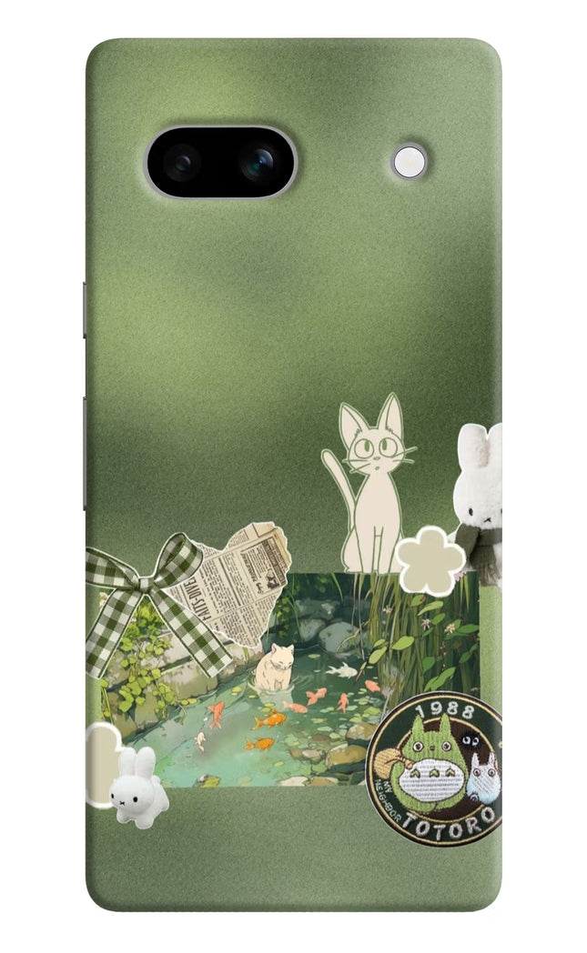 Aesthetic anime Google Pixel 7A Hard Case Back Cover by Casekaro