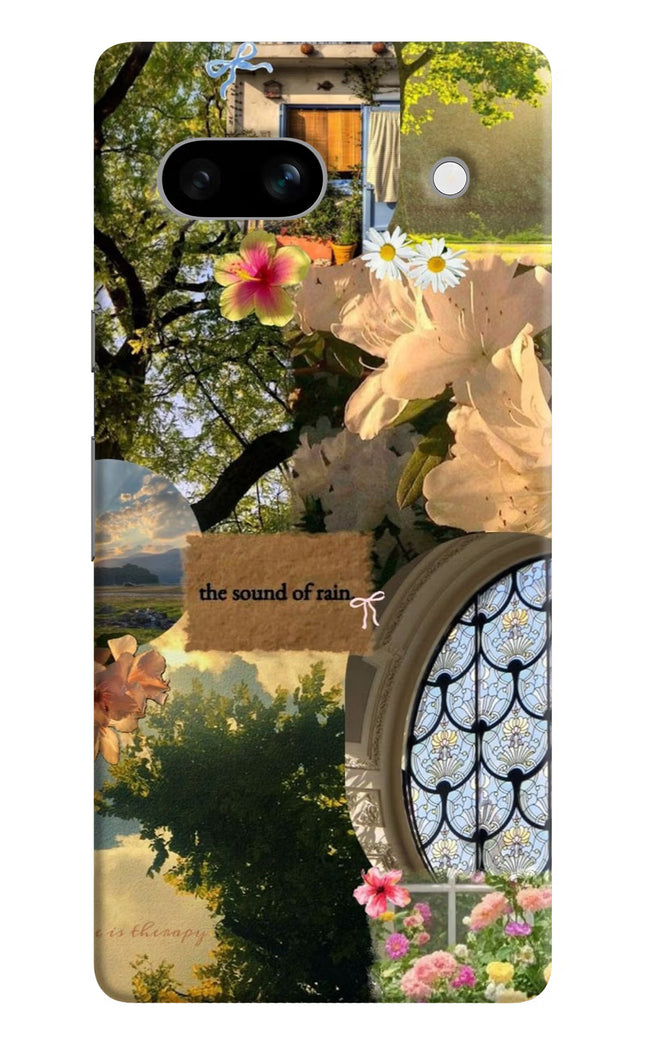 Rain Google Pixel 7A Hard Case Back Cover by Casekaro