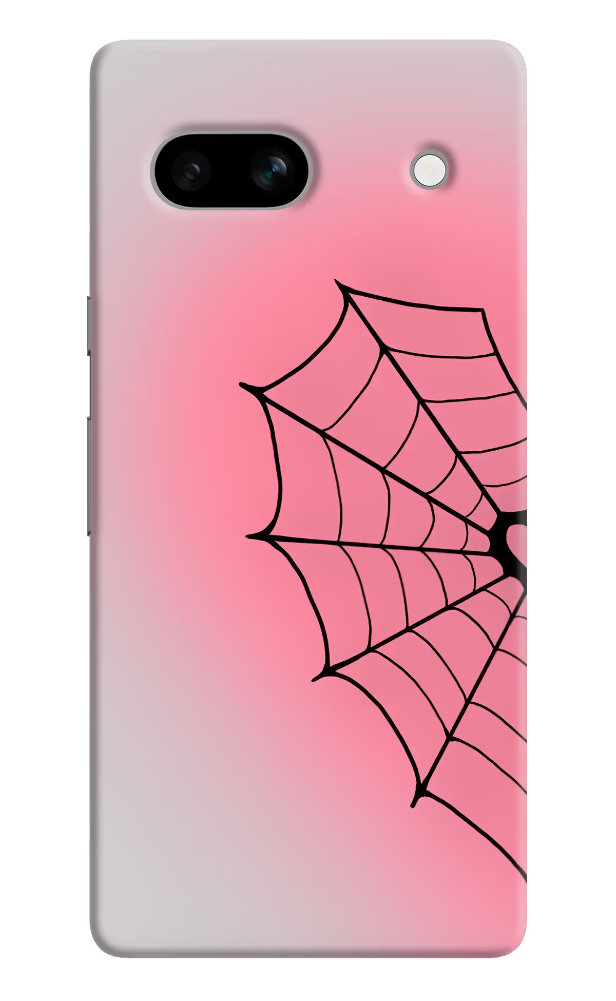 Pink Web Google Pixel 7A Back Cover