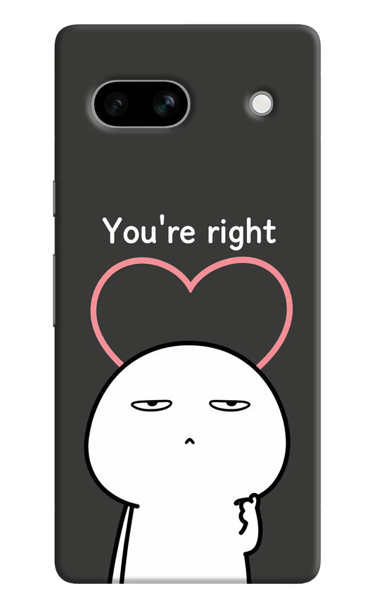 You're Right Google Pixel 7A Hard Case Back Cover by Casekaro