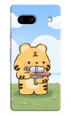Tiger Treat Google Pixel 7A Hard Case Back Cover by Casekaro