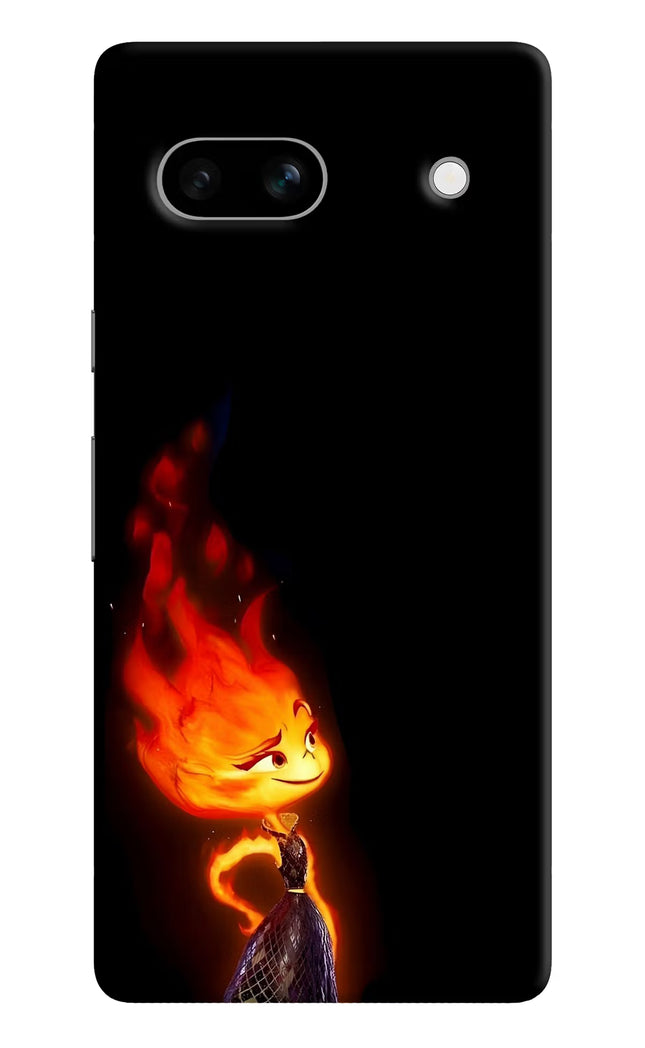 Ember Flame Google Pixel 7A Hard Case Back Cover by Casekaro