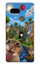 Minecraft Cat Chaos Google Pixel 7A Hard Case Back Cover by Casekaro