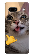 Silly Cat Call Google Pixel 7A Hard Case Back Cover by Casekaro