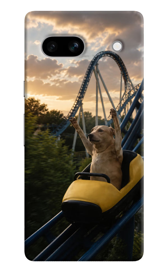 Rollercoaster Dog Google Pixel 7A Hard Case Back Cover by Casekaro