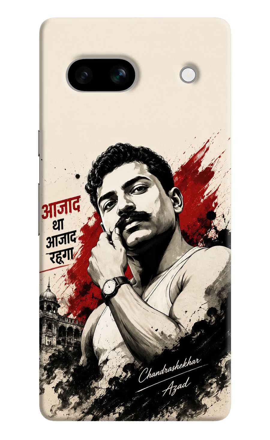 Chandrashekhar Azad Fearless Google Pixel 7A Back Cover, Hard case