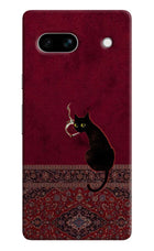 Midnight Cat Google Pixel 7A Back Cover