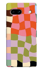 Wavy Grid Google Pixel 7A Back Cover