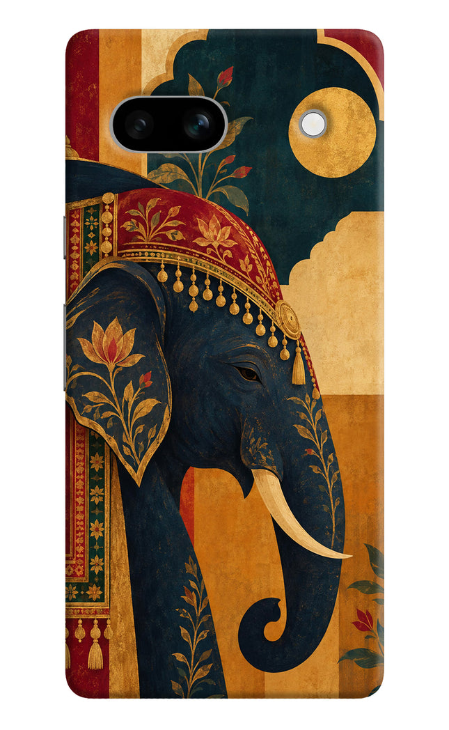 Royal Elephant Google Pixel 7A Hard Case Back Cover by Casekaro