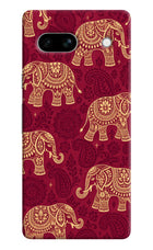 Maroon Elephant Google Pixel 7A Hard Case Back Cover by Casekaro
