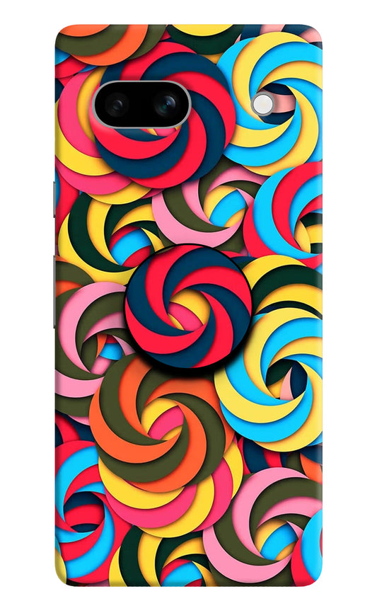 Spiral Pattern Google Pixel 7A Pop Case by Casekaro