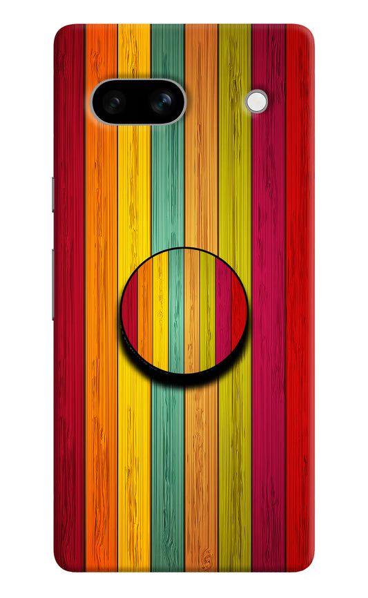 Multicolor Wooden Google Pixel 7A Pop Case by Casekaro