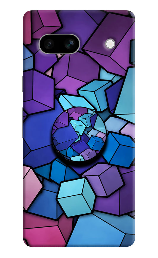 Cubic Abstract Google Pixel 7A Pop Case by Casekaro