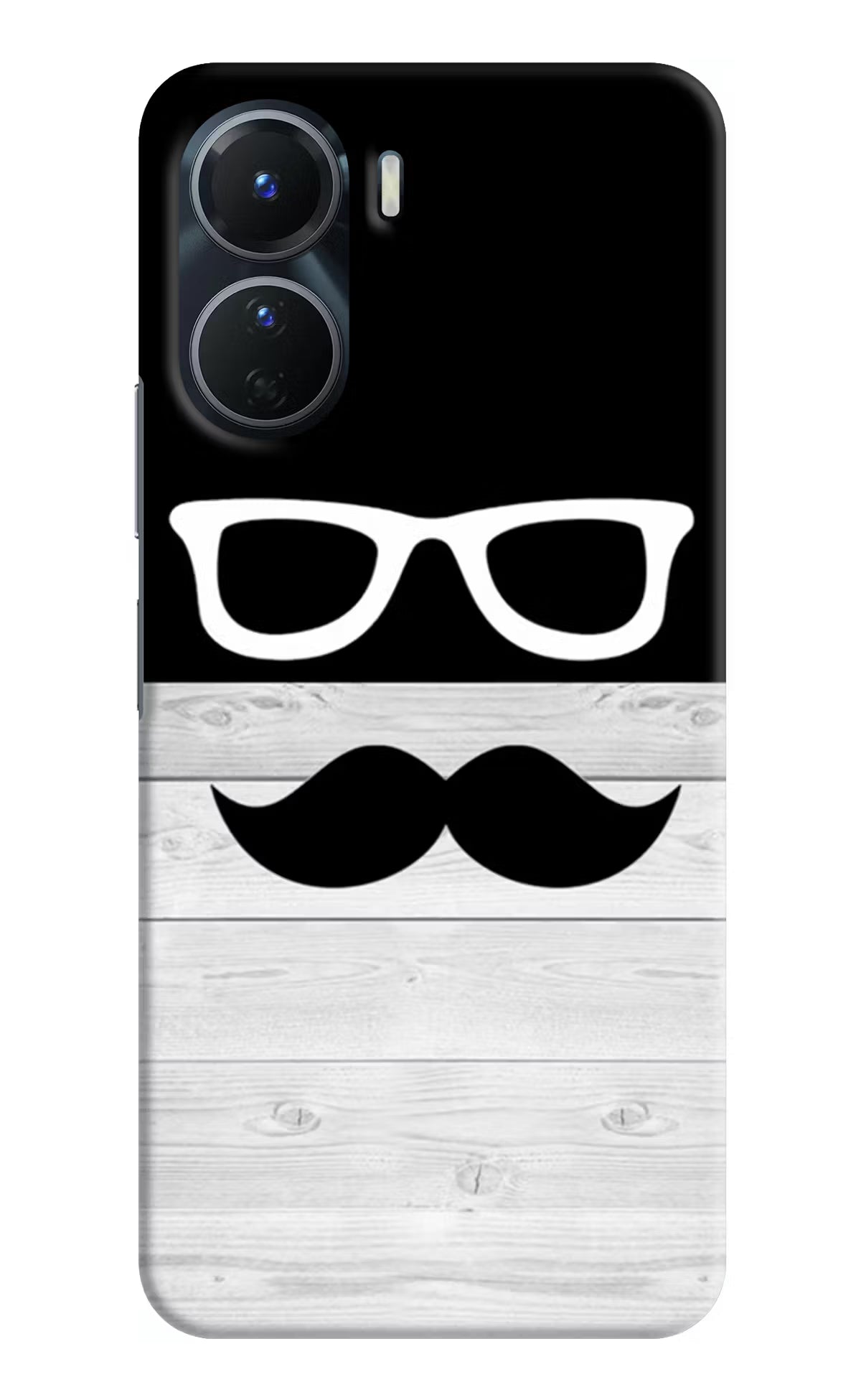 Mustache Vivo T2x 5G Hard Case Back Cover by Casekaro