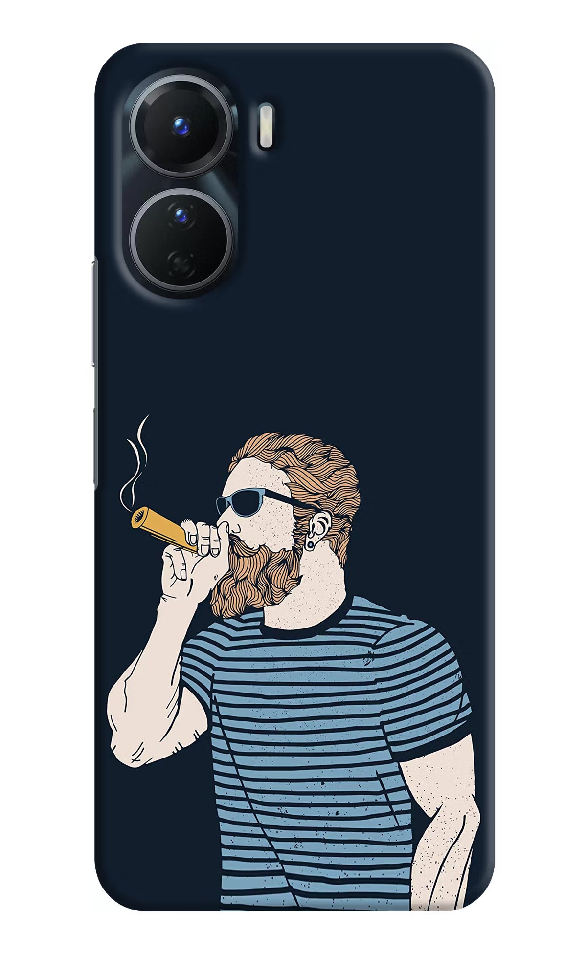 Smoking Vivo T2x 5G Hard Case Back Cover by Casekaro