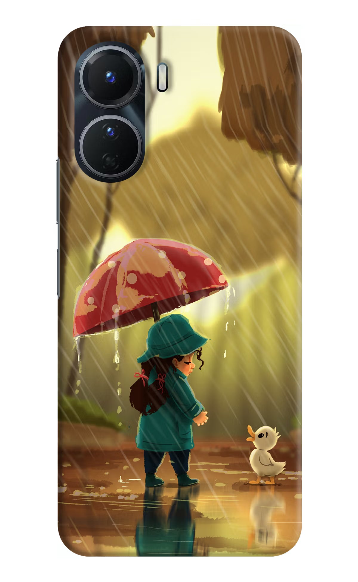 Rainy Day Vivo T2x 5G Hard Case Back Cover by Casekaro