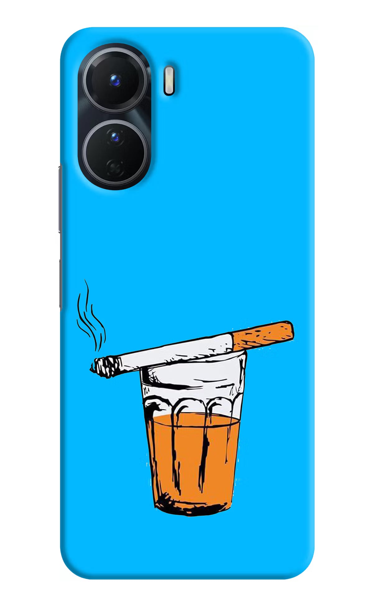 Chai Sutta Vivo T2x 5G Hard Case Back Cover by Casekaro