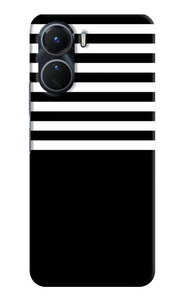 Black and White Print Vivo T2x 5G Hard Case Back Cover by Casekaro