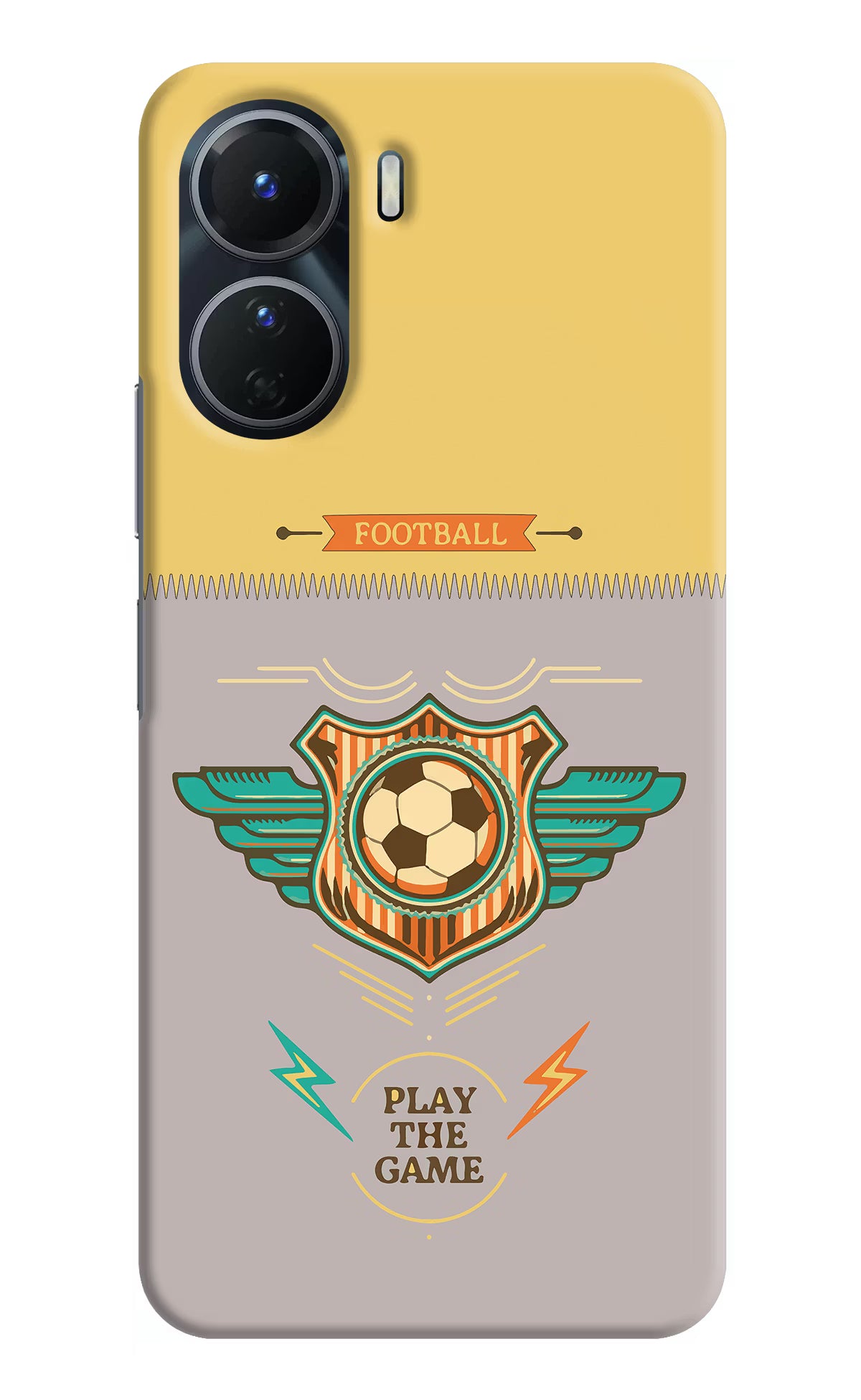 Football Vivo T2x 5G Hard Case Back Cover by Casekaro