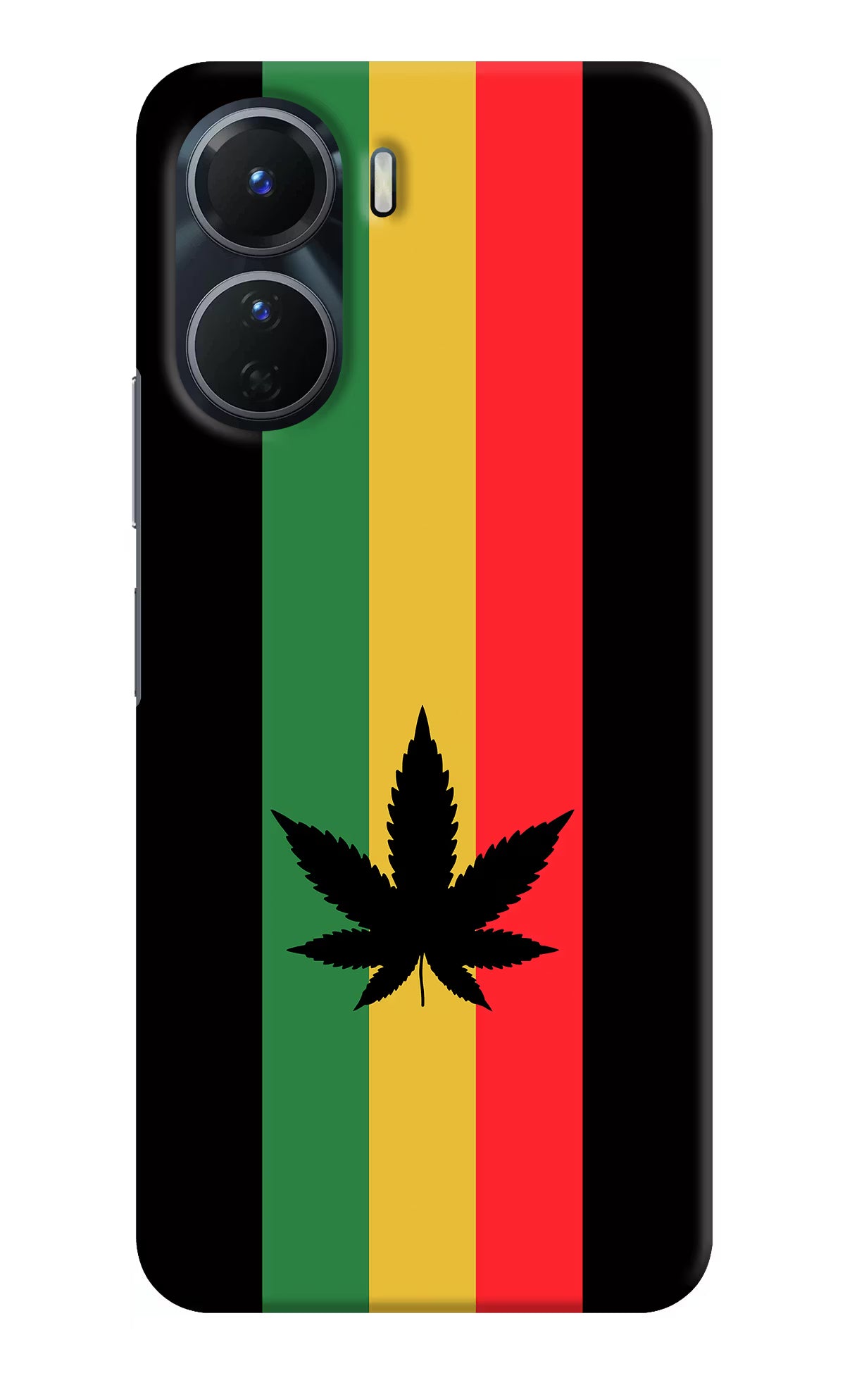 Weed Flag Vivo T2x 5G Hard Case Back Cover by Casekaro