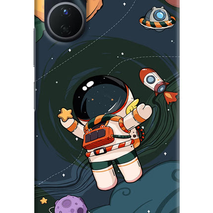 Cartoon Astronaut Vivo T2x 5G Hard Case Back Cover by Casekaro