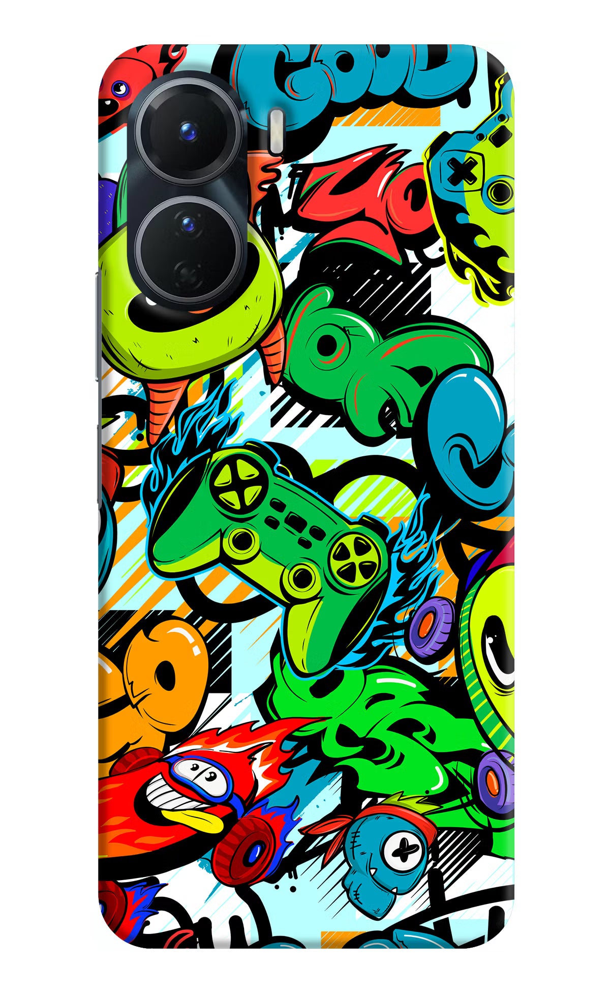 Game Doodle Vivo T2x 5G Hard Case Back Cover by Casekaro