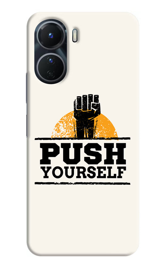 Push Yourself Vivo T2x 5G Hard Case Back Cover by Casekaro