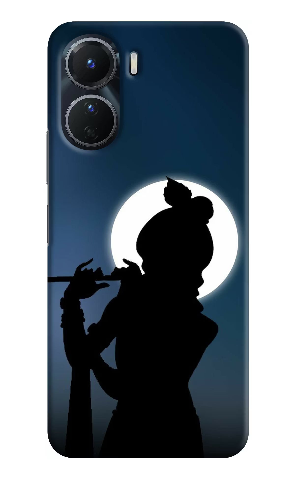 Shri Krishna Silhouette Vivo T2x 5G Hard Case Back Cover by Casekaro
