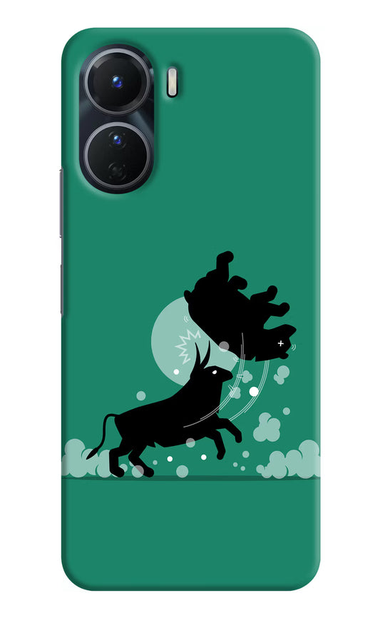 Bull Conqueror Vivo T2x 5G Hard Case Back Cover by Casekaro