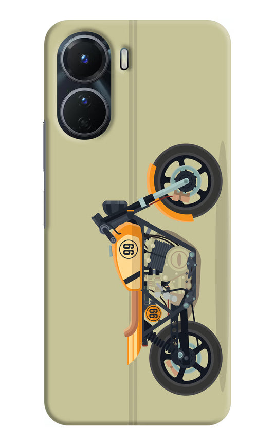 Vertical Speedster Vivo T2x 5G Hard Case Back Cover by Casekaro