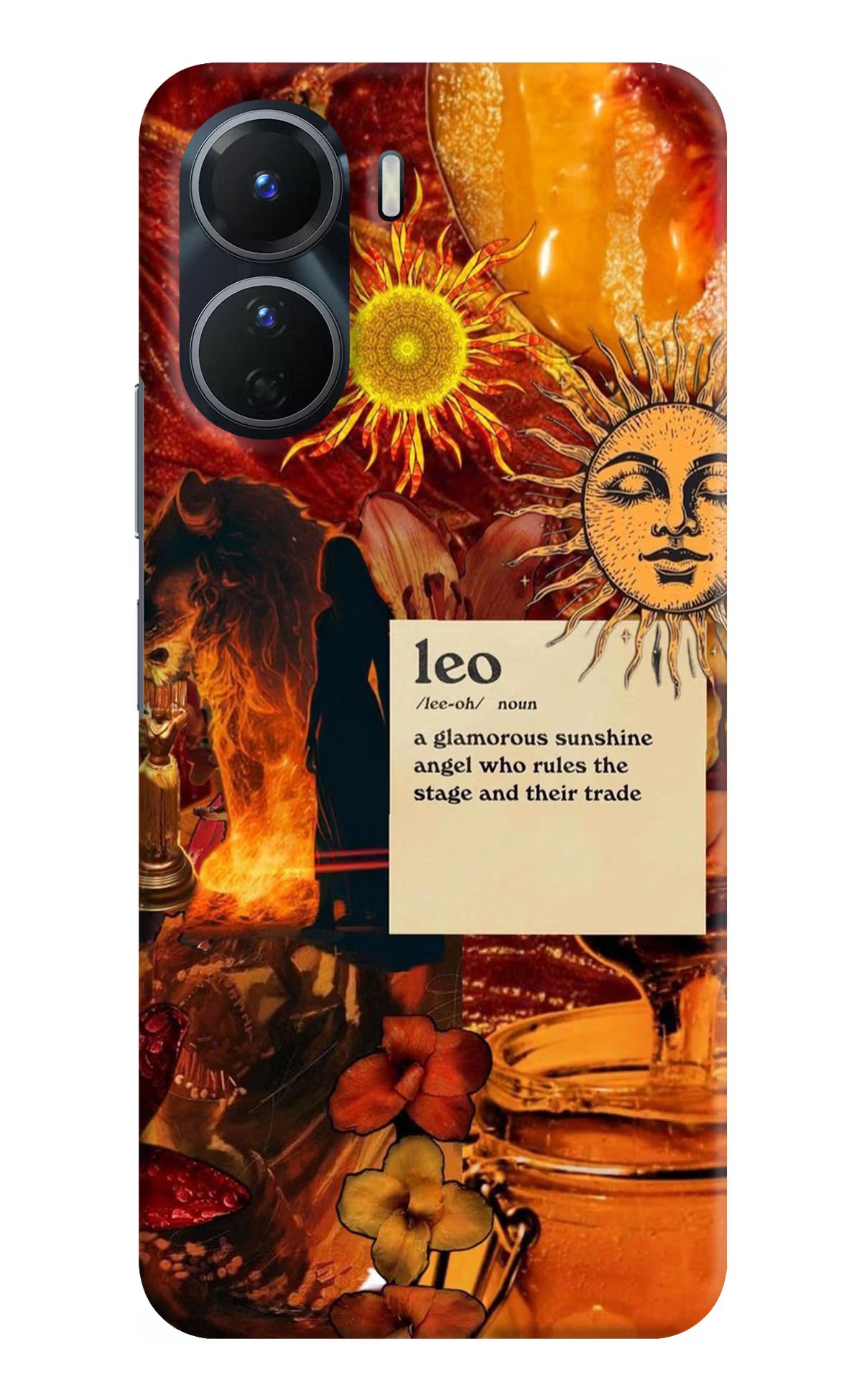 Leo Zodiac Vivo T2x 5G Hard Case Back Cover by Casekaro