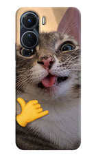 Silly Cat Call Vivo T2x 5G Hard Case Back Cover by Casekaro