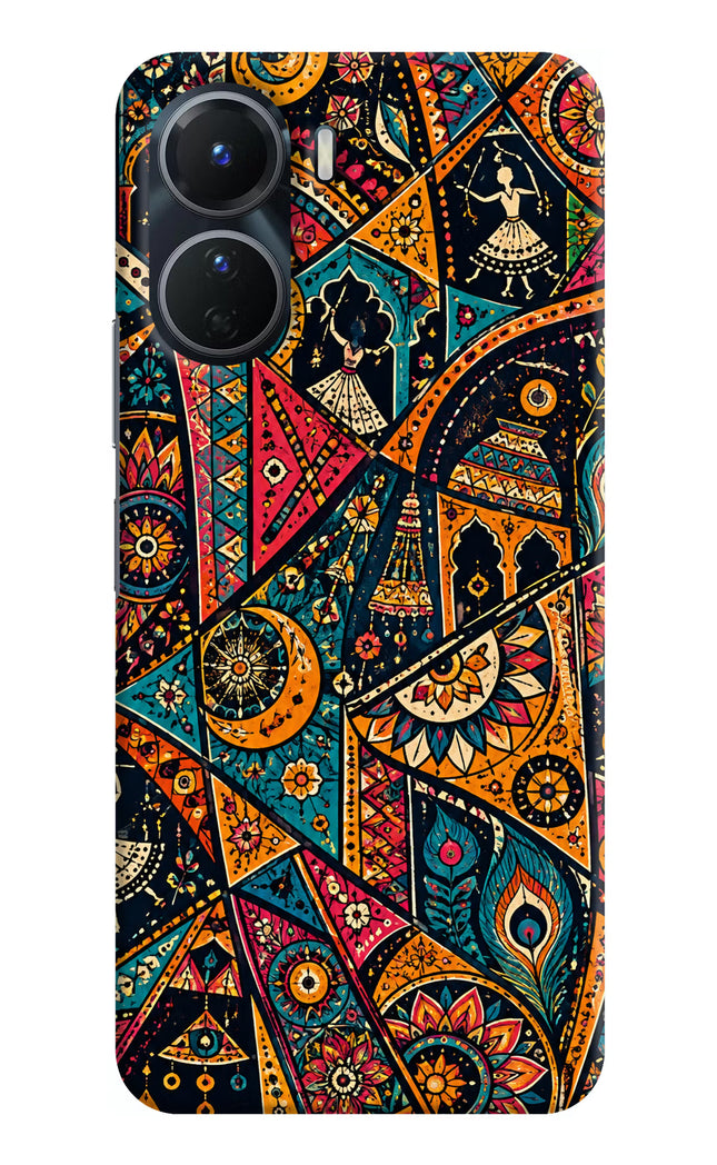 Folk Print Vivo T2x 5G Hard Case Back Cover by Casekaro