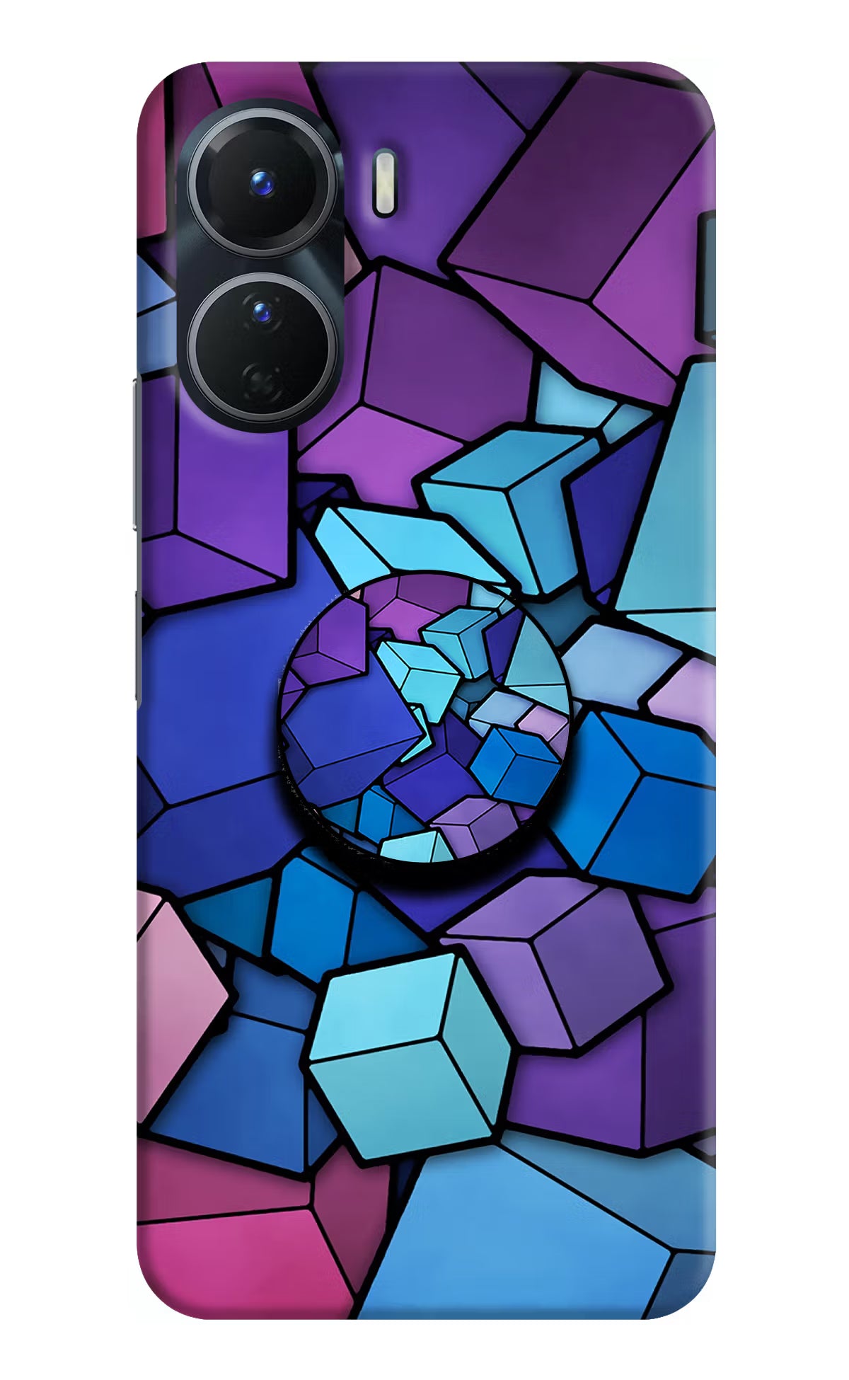Cubic Abstract Vivo T2x 5G Pop Case by Casekaro