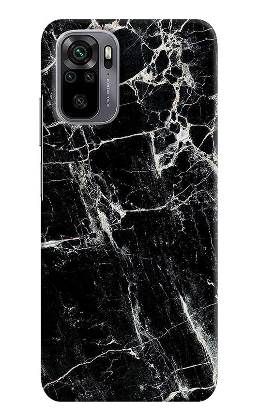 Black Marble Texture Redmi Note 11 SE Hard Case Back Cover by Casekaro