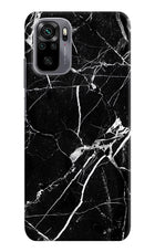 Black Marble Pattern Redmi Note 11 SE Hard Case Back Cover by Casekaro