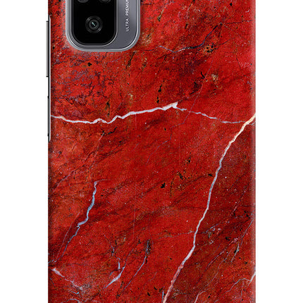 Red Marble Design Redmi Note 11 SE Hard Case Back Cover by Casekaro