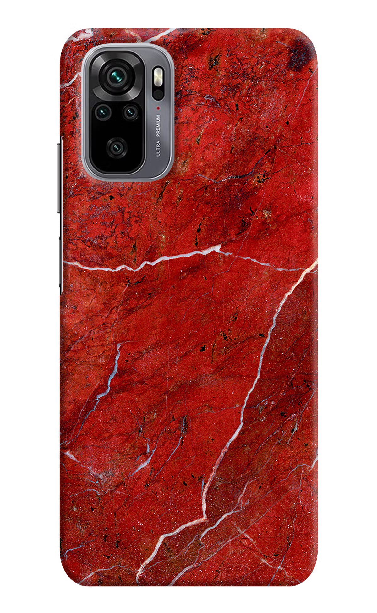 Red Marble Design Redmi Note 11 SE Hard Case Back Cover by Casekaro