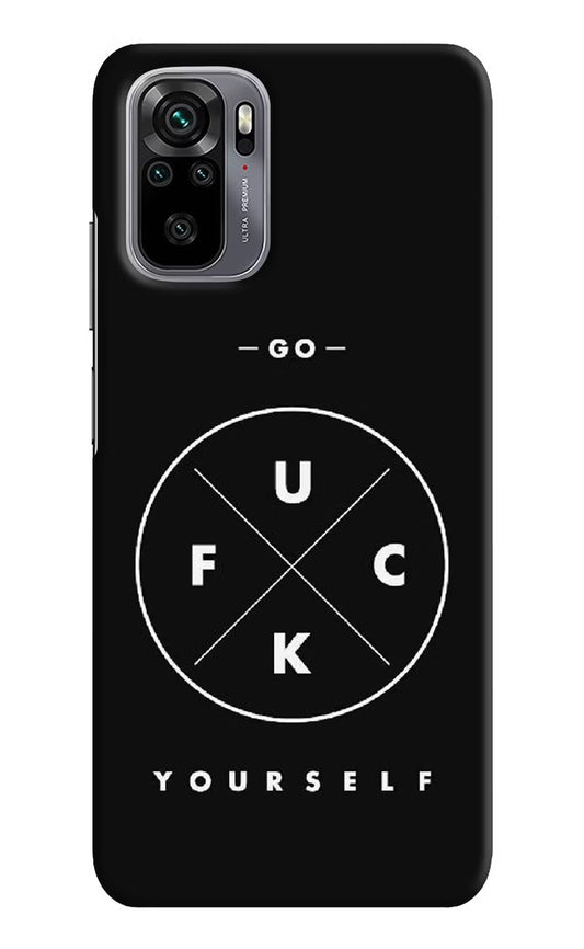 Go Fuck Yourself Redmi Note 11 SE Hard Case Back Cover by Casekaro
