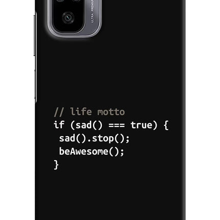 Life Motto Code Redmi Note 11 SE Hard Case Back Cover by Casekaro