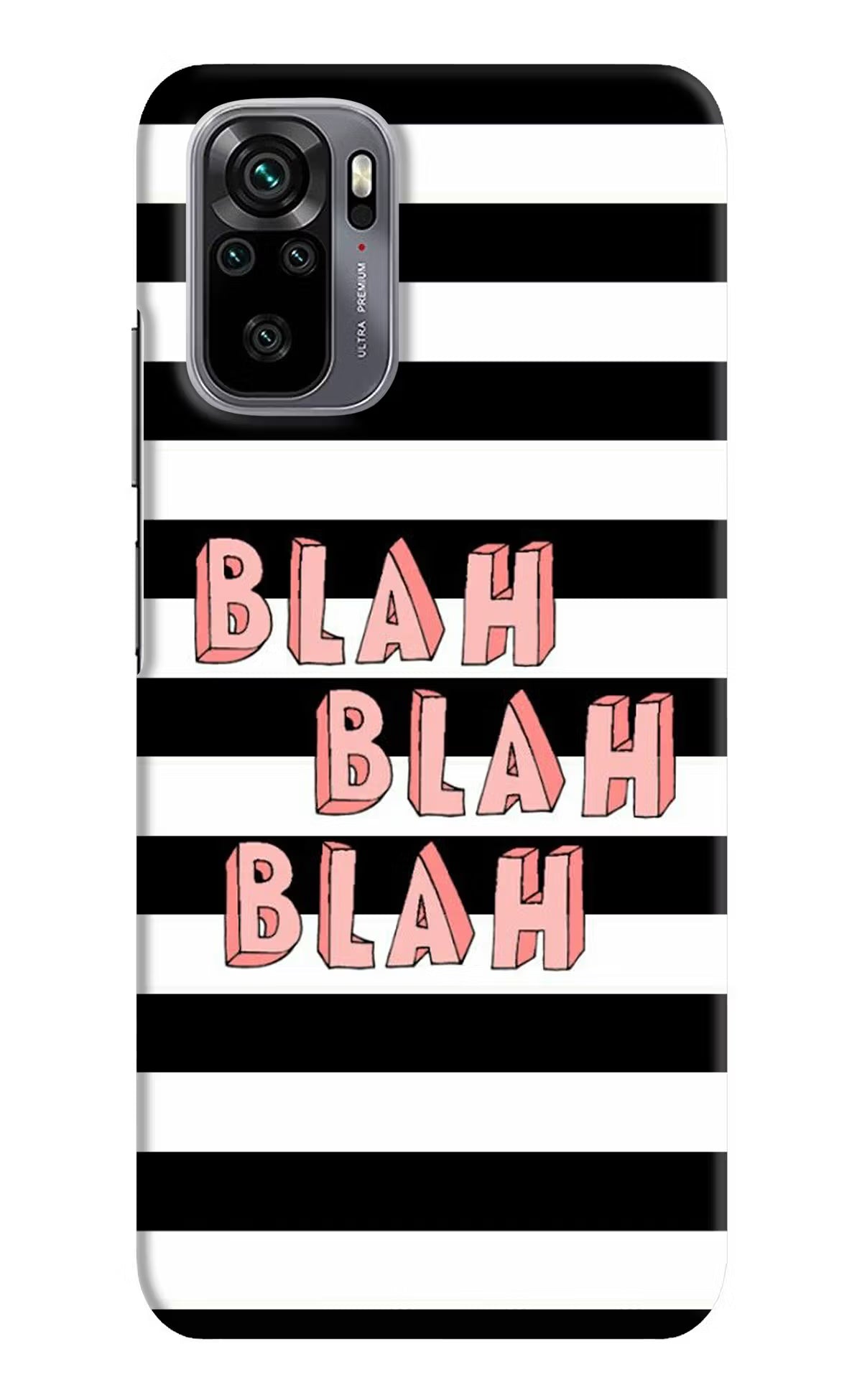 Blah Blah Blah Redmi Note 11 SE Hard Case Back Cover by Casekaro