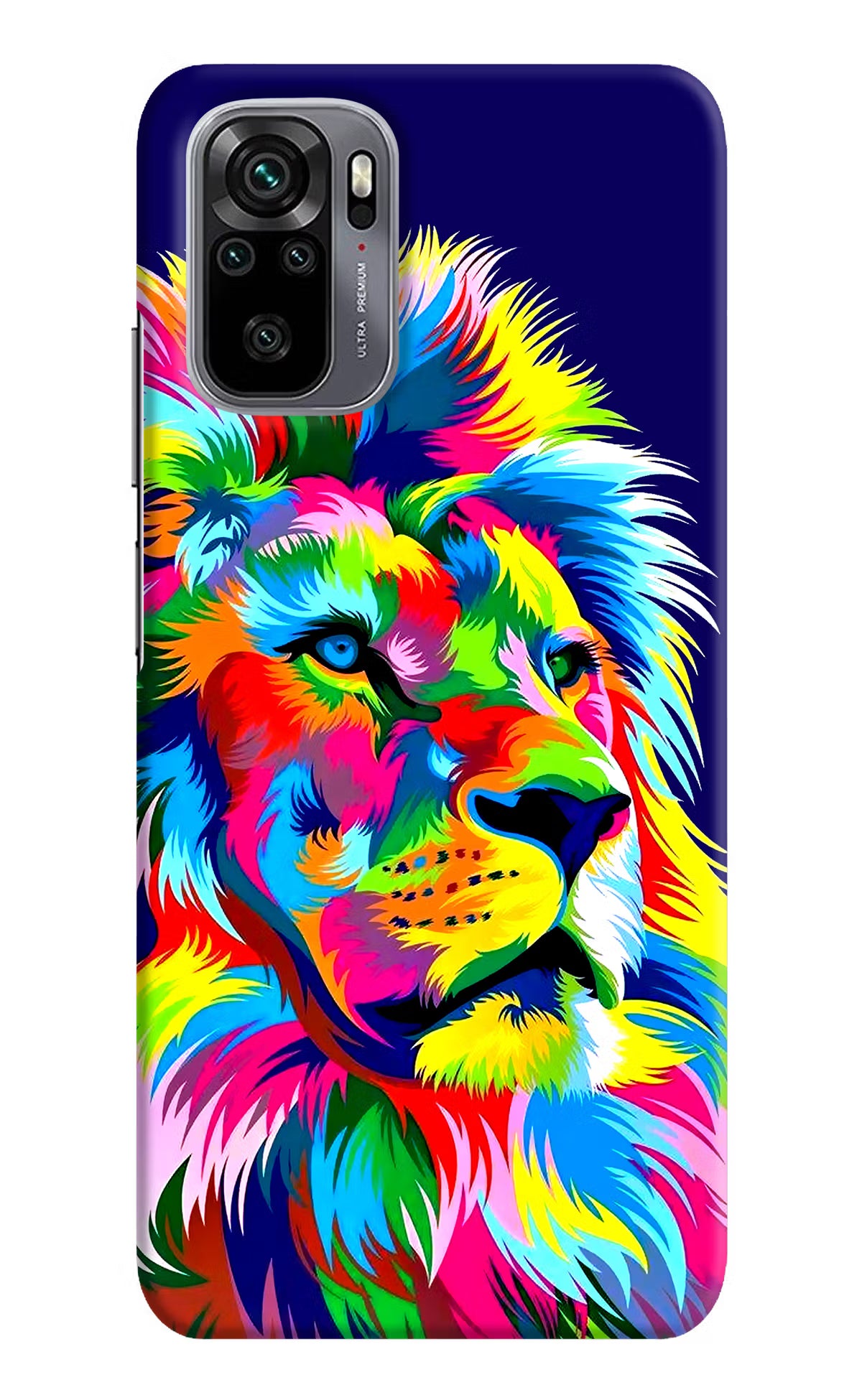 Vector Art Lion Redmi Note 11 SE Hard Case Back Cover by Casekaro