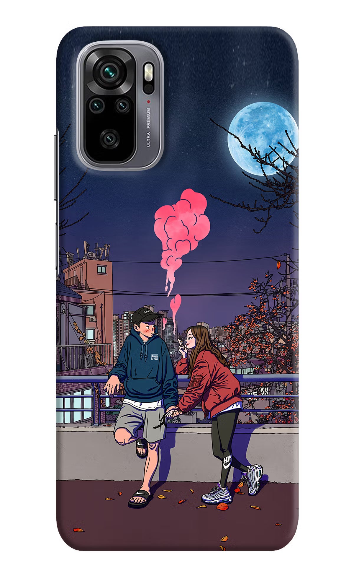 Chilling Couple Redmi Note 11 SE Hard Case Back Cover by Casekaro