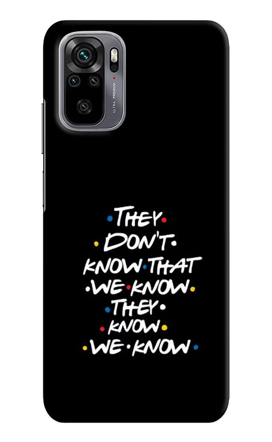 FRIENDS Dialogue Redmi Note 11 SE Hard Case Back Cover by Casekaro