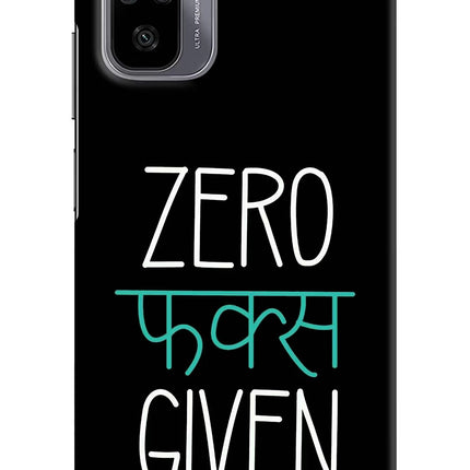 Zero Fucks Given Redmi Note 11 SE Hard Case Back Cover by Casekaro